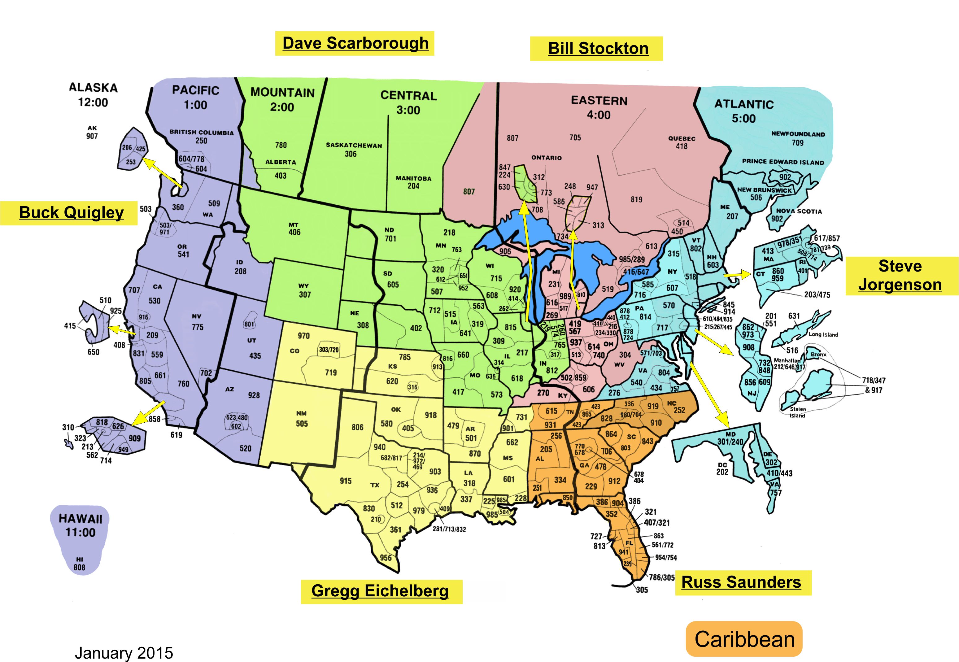 Local Packaging Sales Manager & Service Representative Map